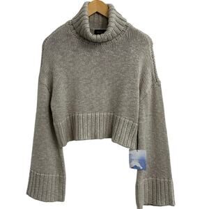 Majorelle Chunky Knit Flare Sleeve Turtleneck Sweater Women’s Size XS Minimal